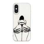 透明フレームIMDクリームフォンケース iPhone 11 Pro Max用、iPhone 11用、iPhone 11 Pro用、iPhone X / XS用、iPhone XR用、iPhone XS Max用、iPhone 8 Plus / 7 Plus用