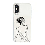 透明フレームIMDクリームフォンケース iPhone 11 Pro Max用、iPhone 11用、iPhone 11 Pro用、iPhone X / XS用、iPhone XR用、iPhone XS Max用、iPhone 8 Plus / 7 Plus用