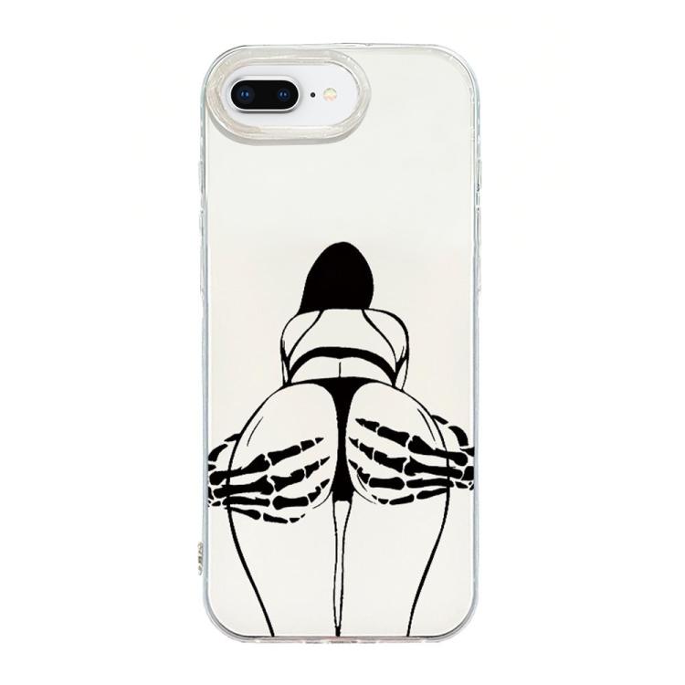 透明フレームIMDクリームフォンケース iPhone 11 Pro Max用、iPhone 11用、iPhone 11 Pro用、iPhone X / XS用、iPhone XR用、iPhone XS Max用、iPhone 8 Plus / 7 Plus用