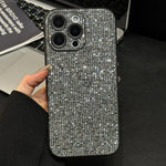 アクリルラインストーン 全面保護スマホケース、iPhone 14用、iPhone 14 Pro用、iPhone 14 Pro Max用、iPhone 13 Pro Max用、iPhone 13 Pro用、iPhone 13用