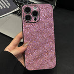 アクリルラインストーン 全面保護スマホケース、iPhone 14用、iPhone 14 Pro用、iPhone 14 Pro Max用、iPhone 13 Pro Max用、iPhone 13 Pro用、iPhone 13用