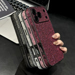 アクリルラインストーン 全面保護スマホケース、iPhone 14用、iPhone 14 Pro用、iPhone 14 Pro Max用、iPhone 13 Pro Max用、iPhone 13 Pro用、iPhone 13用
