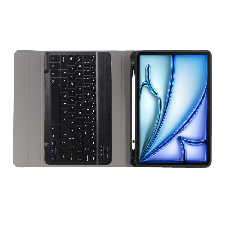 iPad Air 11 2024 / 2025 / Air 4 2020 / Air 5 2022 用 A098B 着脱式 ABS 超薄型 キャンディカラー Bluetoothキーボード保護ケース スタンド＆ペンスロット付き, A098B