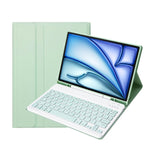 iPad Air 11 2024 / 2025 / Air 4 2020 / Air 5 2022 用 A098B 着脱式 ABS 超薄型 キャンディカラー Bluetoothキーボード保護ケース スタンド＆ペンスロット付き, A098B