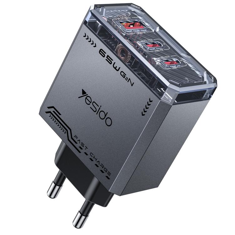 Yesido YC101 65W メカGaN 3ポート急速充電器, YC101