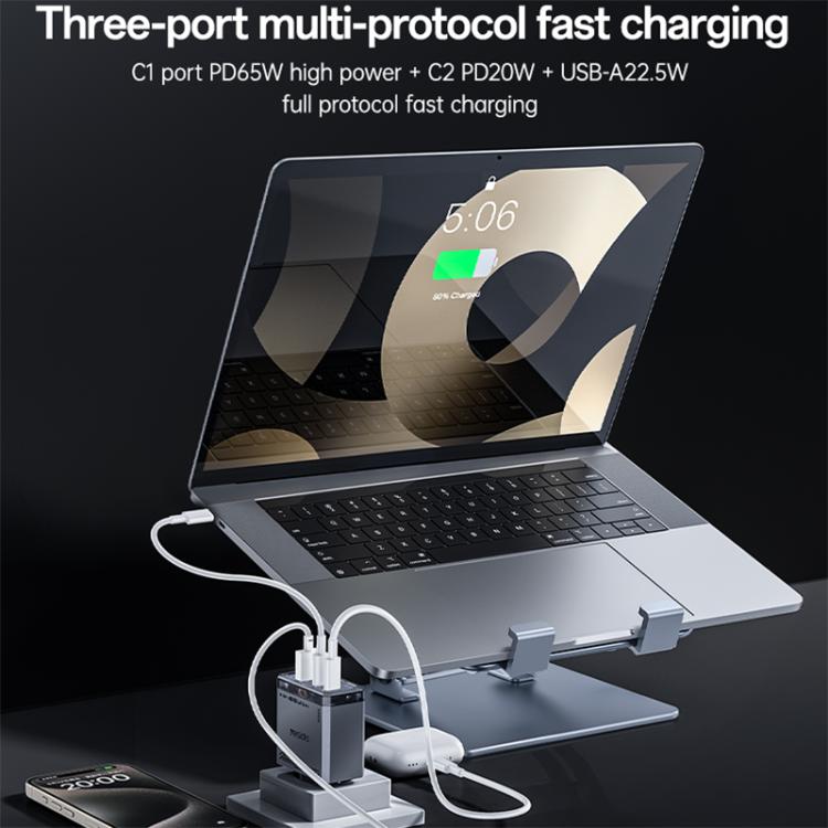 Yesido YC101 65W Mecha GaN Three-port Fast Charger, YC101