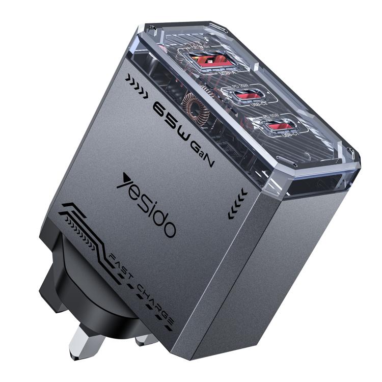 Yesido YC147 65W メカGaN 3ポート急速充電器, YC147
