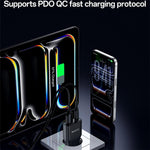 Yesido YC112 超薄型 20W デュアルポート PD QC急速充電器, YC112