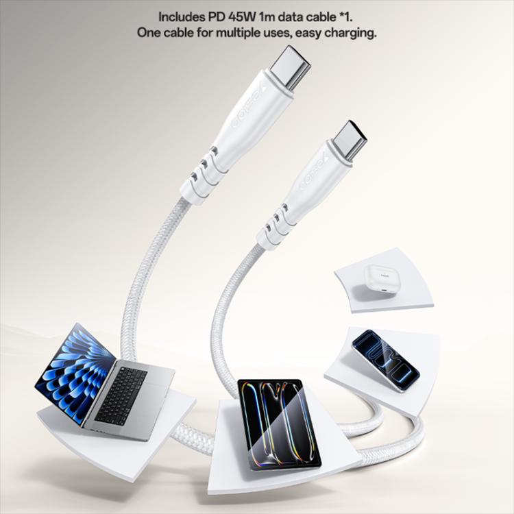 Yesido PD45W USB & Type-C デュアルインターフェース急速充電器セット EUプラグ、UKプラグ、USプラグ