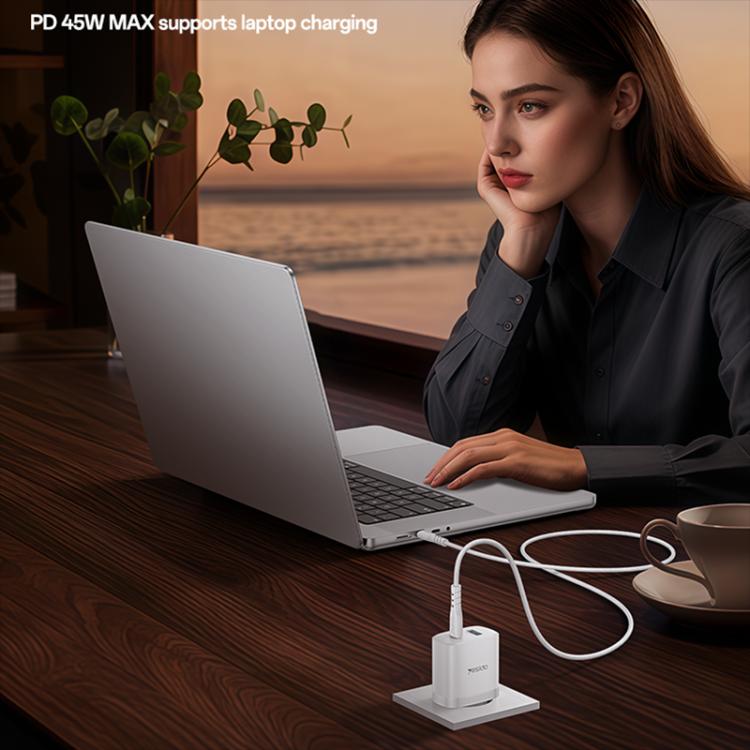 Yesido PD45W USB & Type-C デュアルインターフェース急速充電器セット EUプラグ、UKプラグ、USプラグ