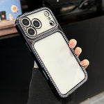 電気めっきPCハイブリッドTPUラインストーンスマホケース、iPhone 17 Pro Max用、iPhone 17 Pro用