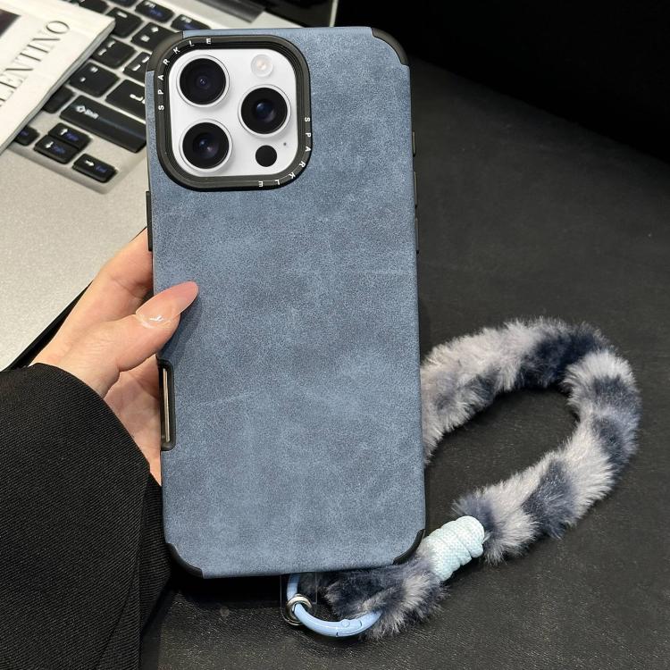フェイクスエード生地TPUスマホケース スクリーンプリントのウサギぬいぐるみロープ付き、iPhone 17 Pro Max用、iPhone 17 Pro用、iPhone 17用、iPhone 16 Pro Max用、iPhone 16 Pro用、iPhone 16用、iPhone 15 Pro Max用、iPhone 15 Pro用