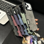 フェイクスエード生地TPUスマホケース スクリーンプリントのウサギぬいぐるみロープ付き、iPhone 17 Pro Max用、iPhone 17 Pro用、iPhone 17用、iPhone 16 Pro Max用、iPhone 16 Pro用、iPhone 16用、iPhone 15 Pro Max用、iPhone 15 Pro用
