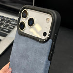 フェイクスエード生地TPUスマホケース スクリーンプリントのウサギぬいぐるみロープ付き、iPhone 17 Pro Max用、iPhone 17 Pro用、iPhone 17用、iPhone 16 Pro Max用、iPhone 16 Pro用、iPhone 16用、iPhone 15 Pro Max用、iPhone 15 Pro用