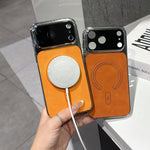 細穴ラムスキン磁気スマホケース、iPhone 17 Pro Max用、iPhone 17 Pro用