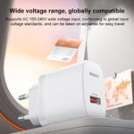 Yesido 18W USBシングルインターフェース充電器セット USBからType-Cケーブル付き、EUプラグ、UKプラグ、USプラグ