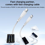 Yesido YC19U PD20W USB-C / Type-CとQC18W USB-Aデュアルポート充電器セット Type-CからType-Cケーブル付き、YC19U