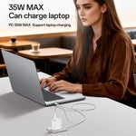 Yesido YC20U PD35W USB-C / Type-Cシングルポート急速充電器セット Type-CからType-Cケーブル付き、YC20U