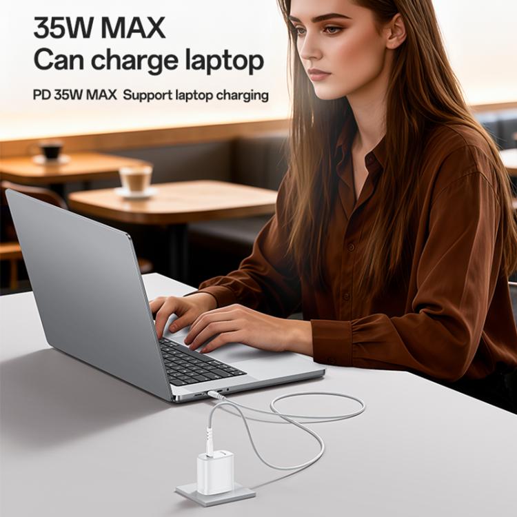 Yesido YC20U PD35W USB-C / Type-Cシングルポート急速充電器セット Type-CからType-Cケーブル付き、YC20U