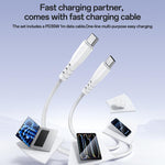 Yesido YC20U PD35W USB-C / Type-Cシングルポート急速充電器セット Type-CからType-Cケーブル付き、YC20U