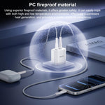 Yesido PD45W デュアルType-C急速充電キット Type-CからType-Cケーブル付き、USプラグ、EUプラグ、UKプラグ
