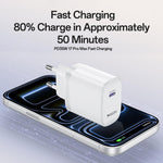 Yesido YC107 PD35W USB-C / Type-Cシングルポート急速充電器セット Type-CからType-Cケーブル付き、YC107