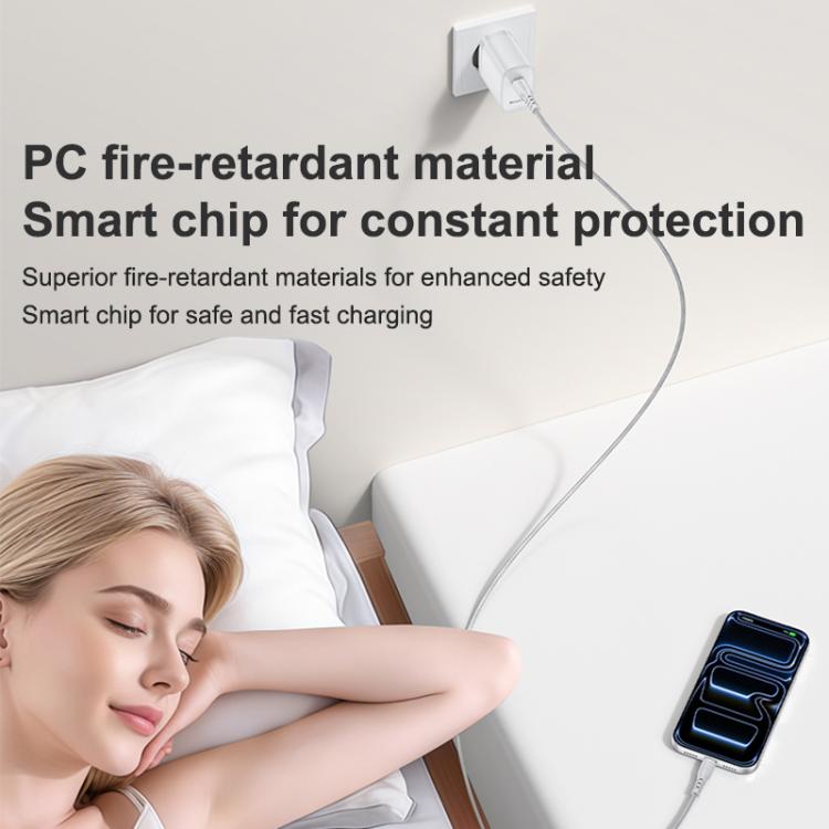 Yesido YC107 PD35W USB-C / Type-Cシングルポート急速充電器セット Type-CからType-Cケーブル付き、YC107