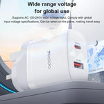 Yesido YC152 PD20W USB-C / Type-CとQC18W USB-Aデュアルポート充電器セット Type-CからType-Cケーブル付き、YC152