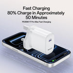 Yesido YC153 PD35W USB-C / Type-Cシングルポート急速充電器セット Type-CからType-Cケーブル付き、YC153