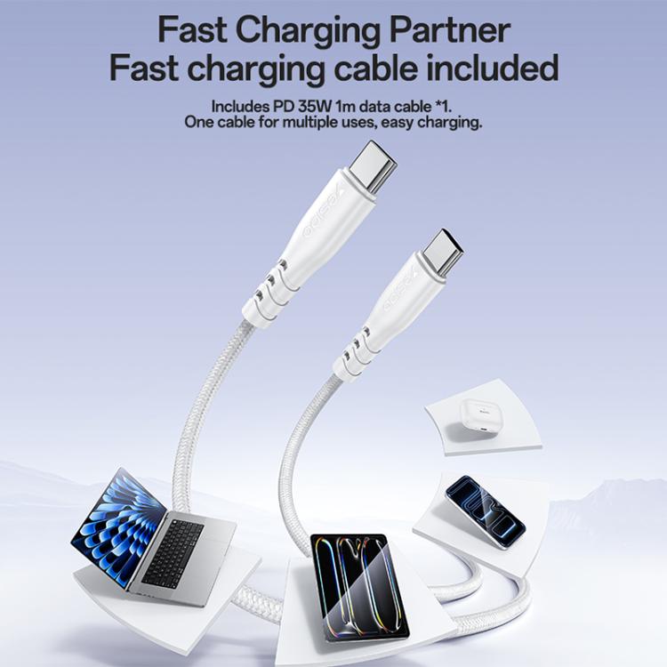 Yesido YC153 PD35W USB-C / Type-Cシングルポート急速充電器セット Type-CからType-Cケーブル付き、YC153
