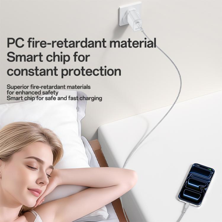 Yesido YC153 PD35W USB-C / Type-Cシングルポート急速充電器セット Type-CからType-Cケーブル付き、YC153