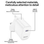 Yesido YC153 PD35W USB-C / Type-Cシングルポート急速充電器セット Type-CからType-Cケーブル付き、YC153