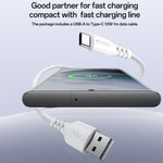Yesido YC104 12W 2.4A USBデュアルポート充電器セット 1m USBからType-Cデータケーブル付き, YC104