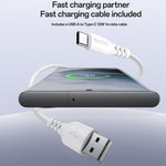 Yesido YC150 12W 2.4A USBデュアルポート充電器セット 1m USBからType-Cデータケーブル付き, YC150