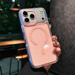 クリスタルシマーアクリル磁気スマホケース、iPhone 17 Pro Max用、iPhone 17 Pro用
