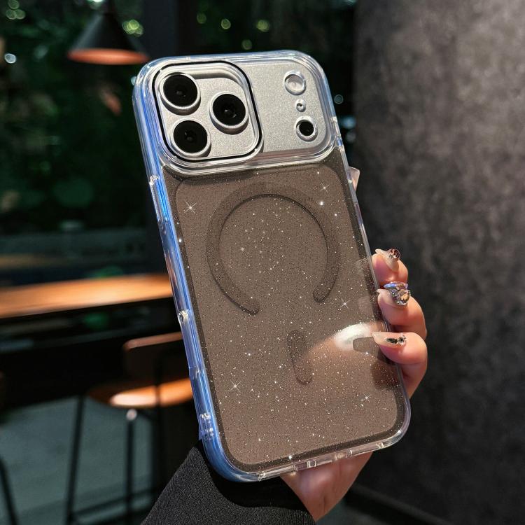 クリスタルシマーアクリル磁気スマホケース、iPhone 17 Pro Max用、iPhone 17 Pro用