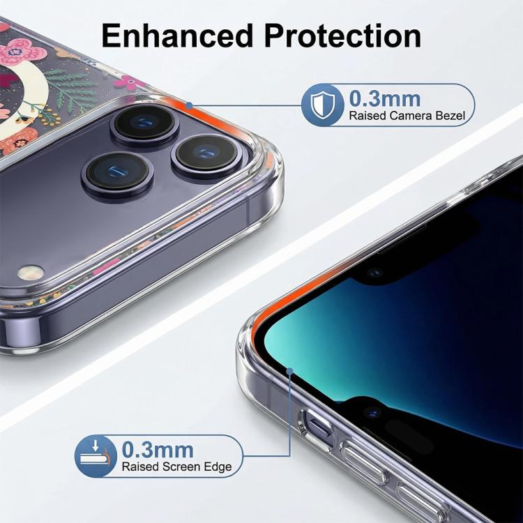 IMD ブルーライト ジャングルシリーズ 磁気スマホケース、iPhone 13 Pro Max 用、iPhone 13 Pro 用