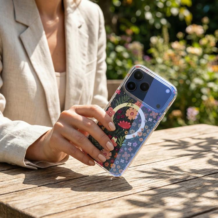 IMD ブルーライト ジャングルシリーズ 磁気スマホケース、iPhone 13 Pro Max 用、iPhone 13 Pro 用