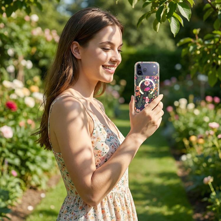 IMD ブルーライト ジャングルシリーズ 磁気スマホケース、iPhone 13 Pro Max 用、iPhone 13 Pro 用