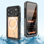 RedPepper VシリーズIP68防水磁気電話ケース、iPhone 17 Pro用、iPhone 17用