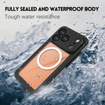 RedPepper VシリーズIP68防水磁気電話ケース、iPhone 17 Pro用、iPhone 17用