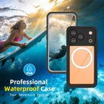 RedPepper VシリーズIP68防水磁気電話ケース、iPhone 17 Pro用、iPhone 17用
