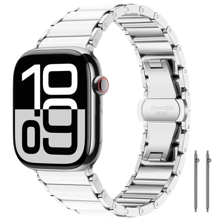 xDfind セラミックステンレススチールウォッチバンド、Apple Watch 42 / 44 / 45 / 46 / 49mm用、Apple Watch 38 / 40 / 41 / S11 42mm用