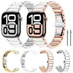 xDfind セラミックステンレススチールウォッチバンド、Apple Watch 42 / 44 / 45 / 46 / 49mm用、Apple Watch 38 / 40 / 41 / S11 42mm用