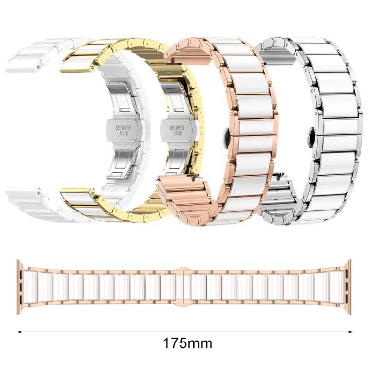 xDfind セラミックステンレススチールウォッチバンド、Apple Watch 42 / 44 / 45 / 46 / 49mm用、Apple Watch 38 / 40 / 41 / S11 42mm用