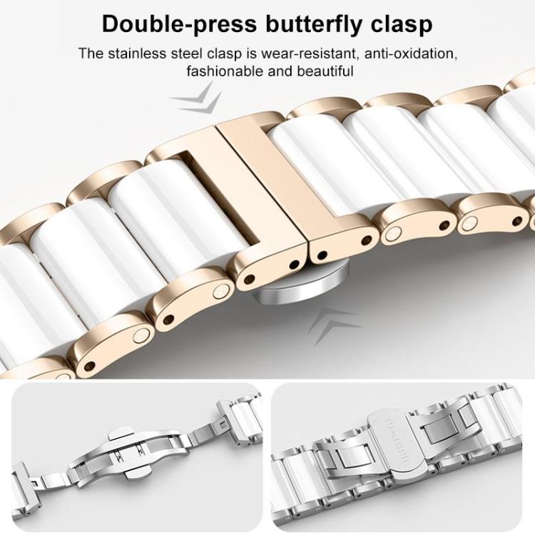 xDfind セラミックステンレススチールウォッチバンド、Apple Watch 42 / 44 / 45 / 46 / 49mm用、Apple Watch 38 / 40 / 41 / S11 42mm用