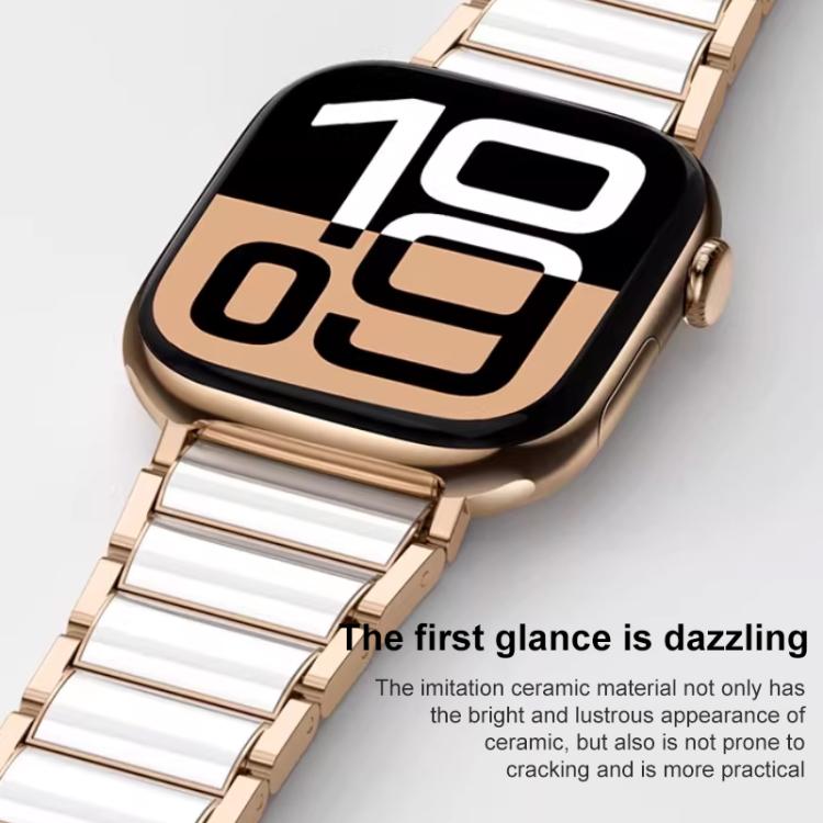 xDfind セラミックステンレススチールウォッチバンド、Apple Watch 42 / 44 / 45 / 46 / 49mm用、Apple Watch 38 / 40 / 41 / S11 42mm用