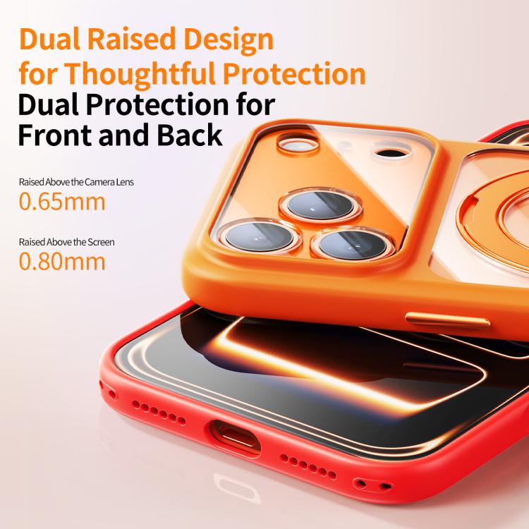 精密穴スキンフィール磁気ホルダースマホケース AIシャッターボタン付き、iPhone 17 Pro Max用、iPhone 17 Pro用