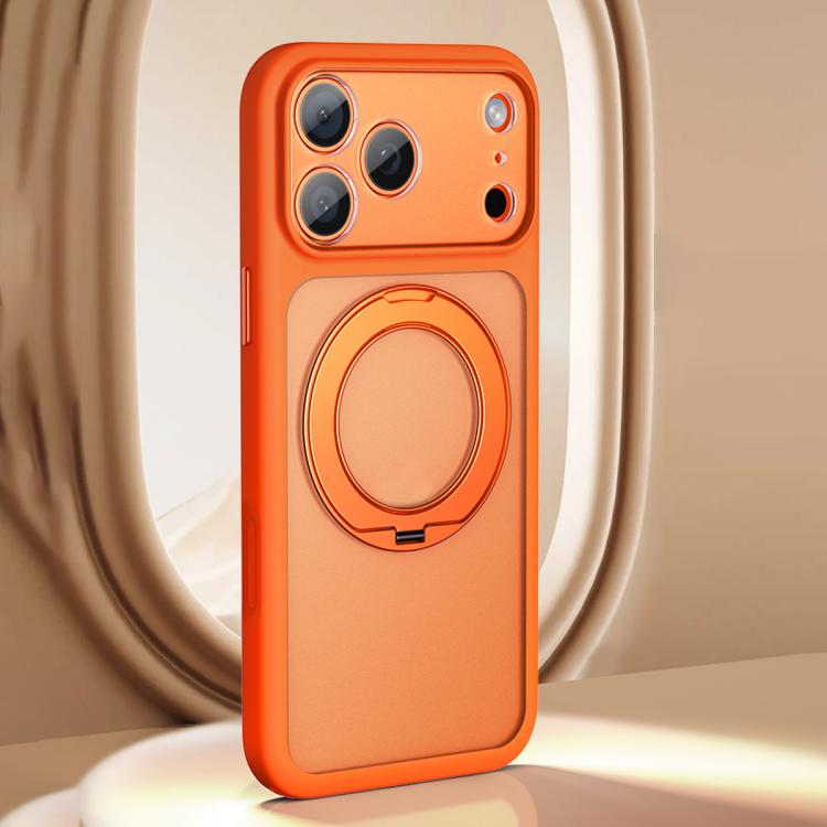 大穴フロストスキンフィール磁気ホルダースマホケース AIシャッターボタン付き、iPhone 17 Pro Max用、iPhone 17 Pro用