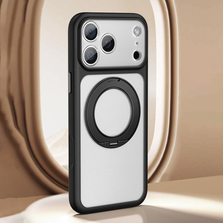 大穴フロストスキンフィール磁気ホルダースマホケース AIシャッターボタン付き、iPhone 17 Pro Max用、iPhone 17 Pro用